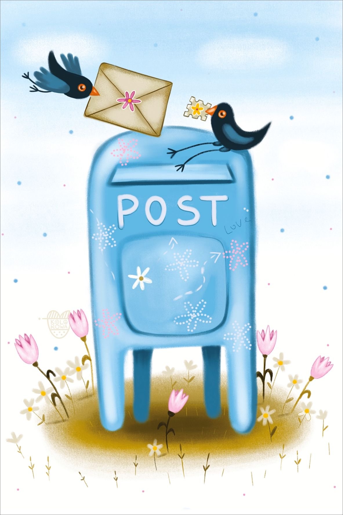 Postcard #2373 | Spring Post Box