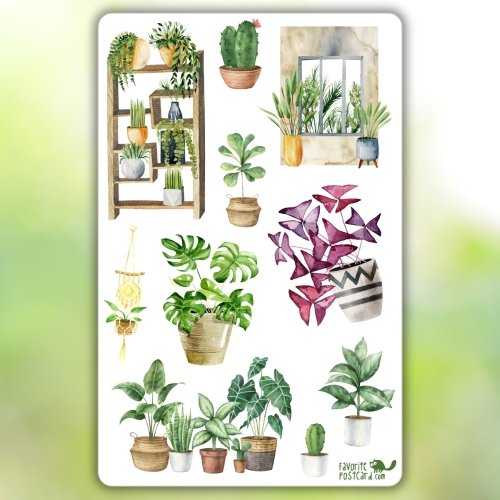 Sticker sheet #288: Botanical Corners