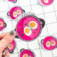 Vinyl sticker #088: Šaltibarščiai | Pink Soup - Image 2