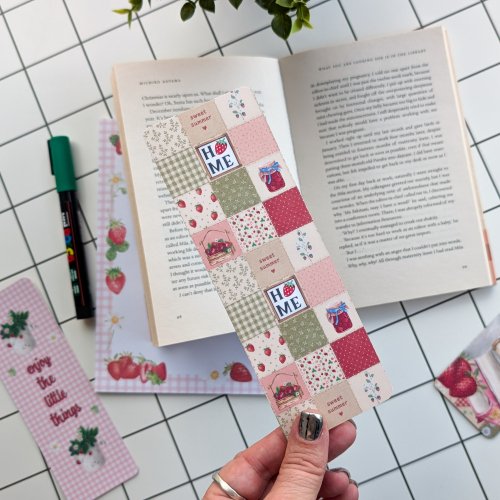 Bookmark #126: Cottage Summer Patchwork