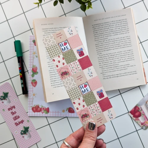 Bookmark #126: Cottage Summer Patchwork