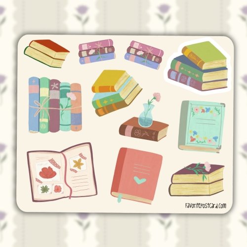 Sticker sheet #290: Books
