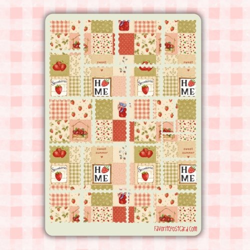 Sticker sheet #293: Cottage Summer Patchwork