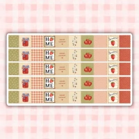 Sticker sheet #295: Cottage Summer Washi Sticker Strips