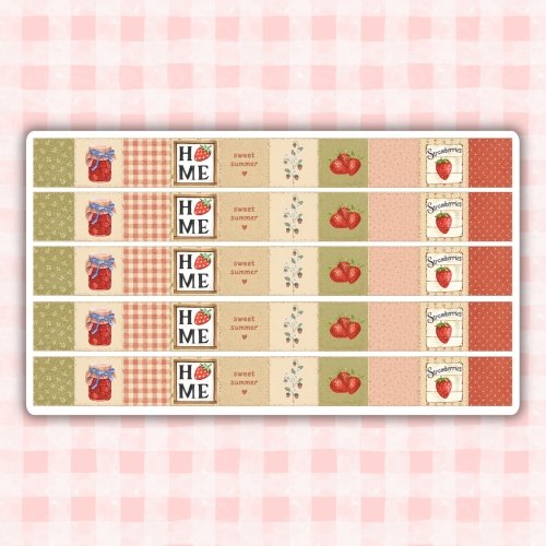 Sticker sheet #295: Cottage Summer Washi Sticker Strips