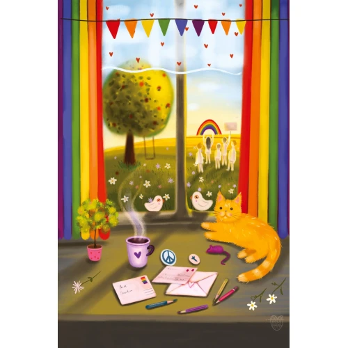 Postcard #2395 | Cat Marluki and Pride