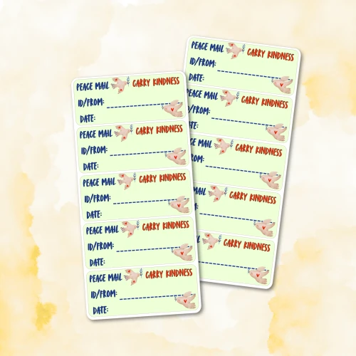 Stickers for Postcrossing and Swaps: Carry Kindness