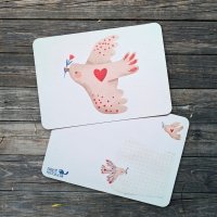 Textured Paper Postcard: Carry Kindness