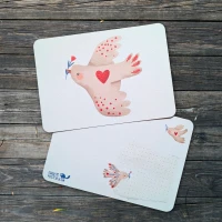 Textured Paper Postcard: Carry Kindness