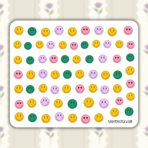 Tiny Postcard Stickers | Smiles