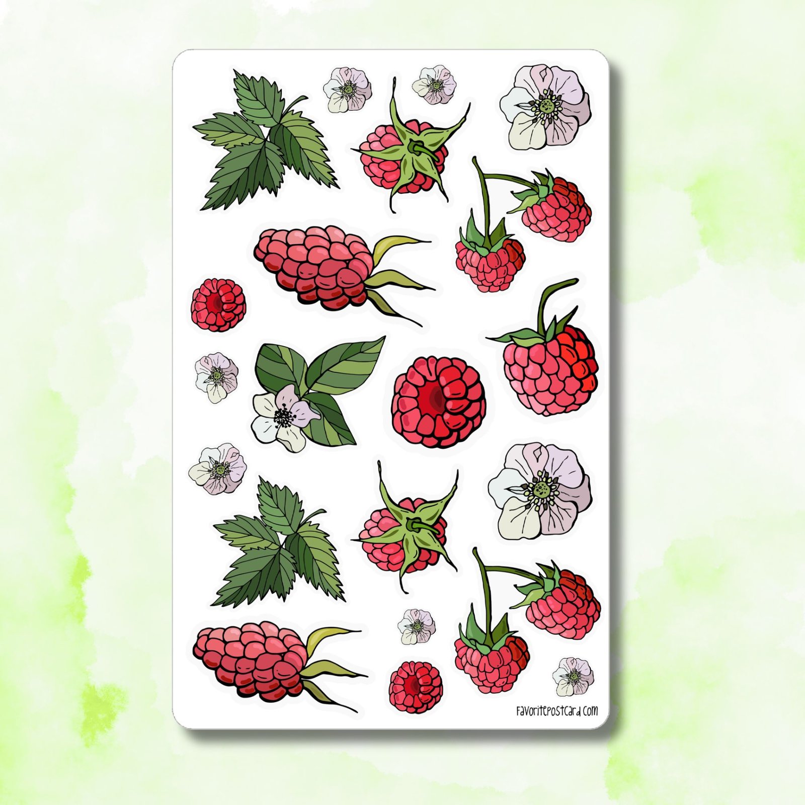 Sticker sheet: Raspberry