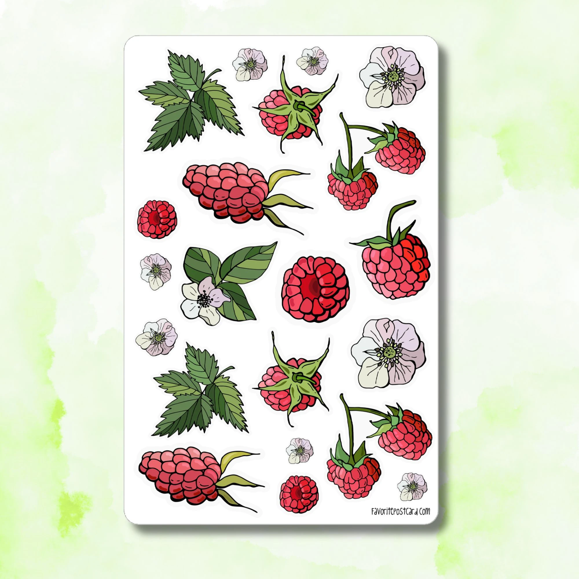 Sticker sheet: Raspberry