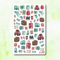 Tiny Postcard Stickers | Traveling