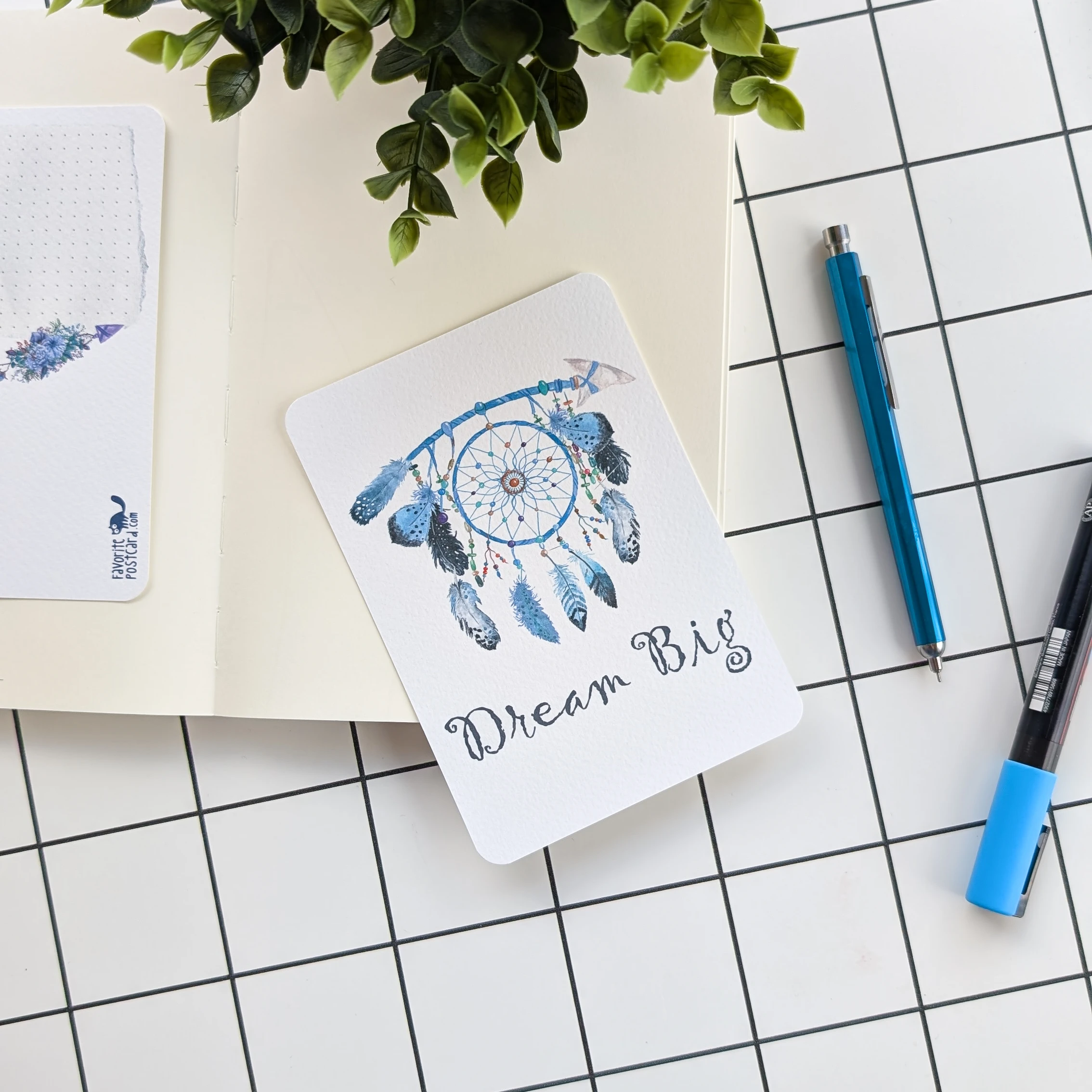 Textured Paper Postcard: Dream Big - Image 3