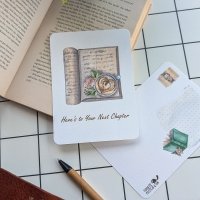 Textured Paper Postcard: Here’s to Your Next Chapter - Image 5