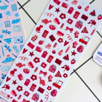 Tiny Postcard Stickers | Red Things - Image 5