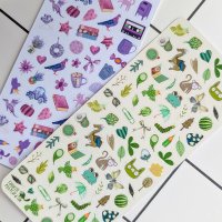 Tiny Postcard Stickers | Green Things - Image 2