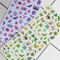 Tiny Postcard Stickers | Green Things - Image 2