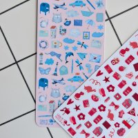 Tiny Postcard Stickers | Blue Things - Image 2