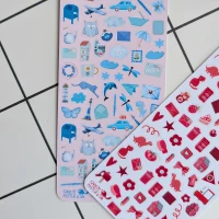 Tiny Postcard Stickers | Blue Things - Image 2