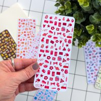Tiny Postcard Stickers | Red Things