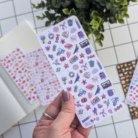 Tiny Postcard Stickers | Purple Things