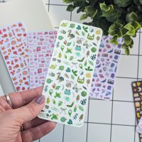 Tiny Postcard Stickers | Green Things - Image 3