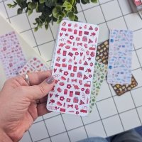 Tiny Postcard Stickers | Red Things - Image 2