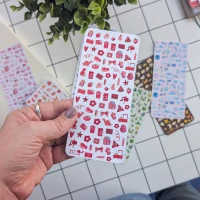 Tiny Postcard Stickers | Red Things - Image 2
