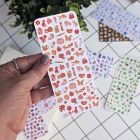 Tiny Postcard Stickers | Orange Things