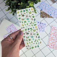 Tiny Postcard Stickers | Green Things