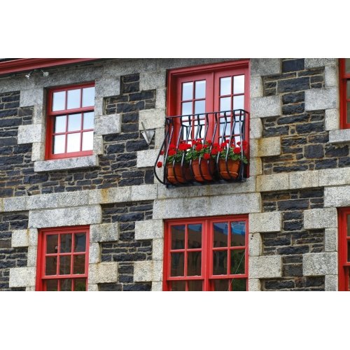Postcard #2422 | Red Windows and Flower Balcony