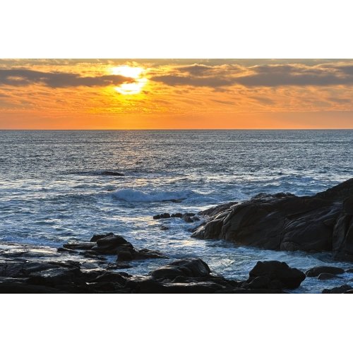 Postcard #2424 | Rocky Ocean Sunset