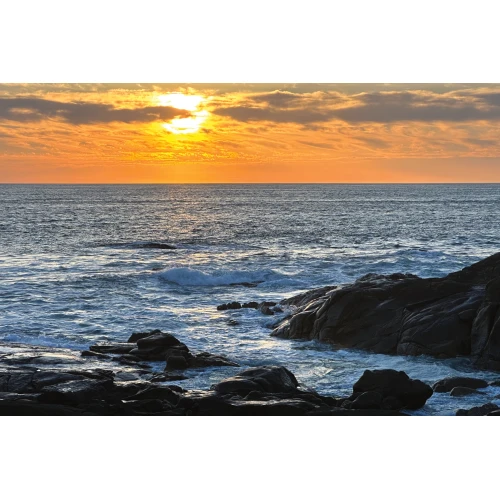 Postcard #2424 | Rocky Ocean Sunset