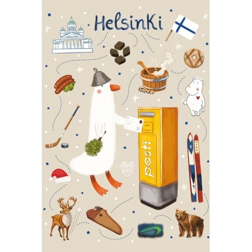 Postcard #2414 | Goose on Tour - Helsinki