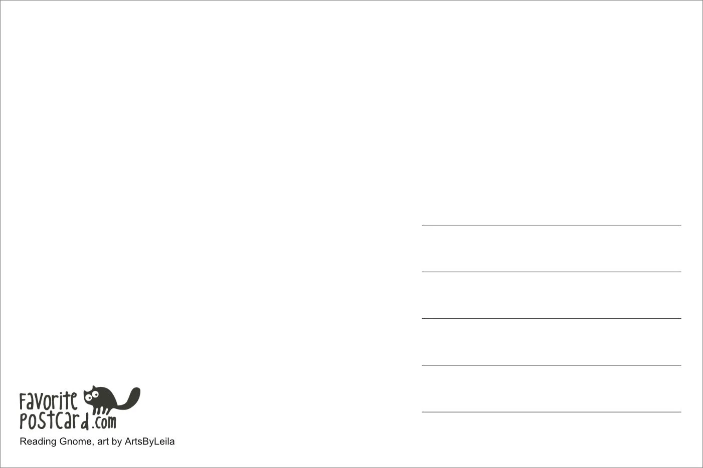 Postcard #2411 | Reading Gnome - Image 2