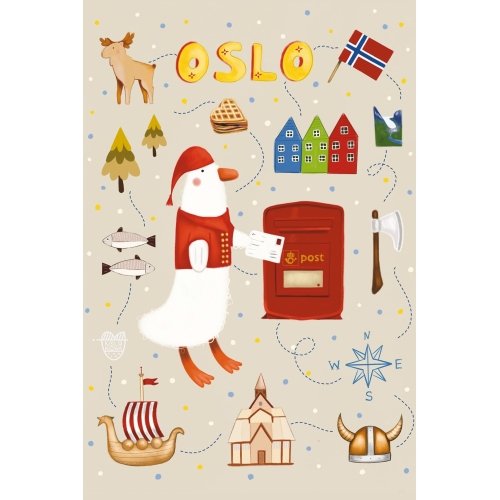 Postcard #2415 | Goose on Tour - Oslo