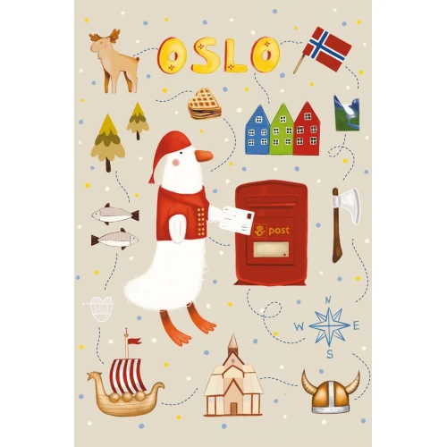 Postcard #2415 | Goose on Tour - Oslo