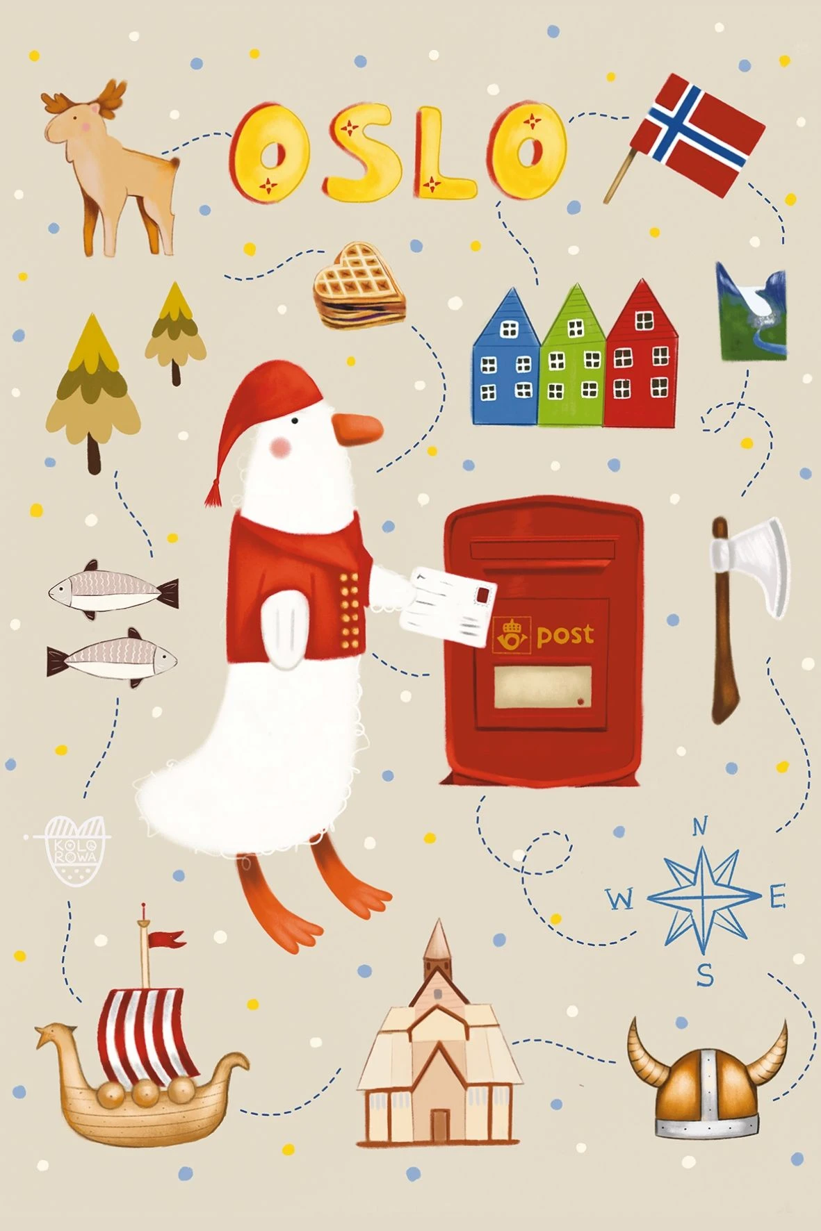 Postcard #2415 | Goose on Tour - Oslo