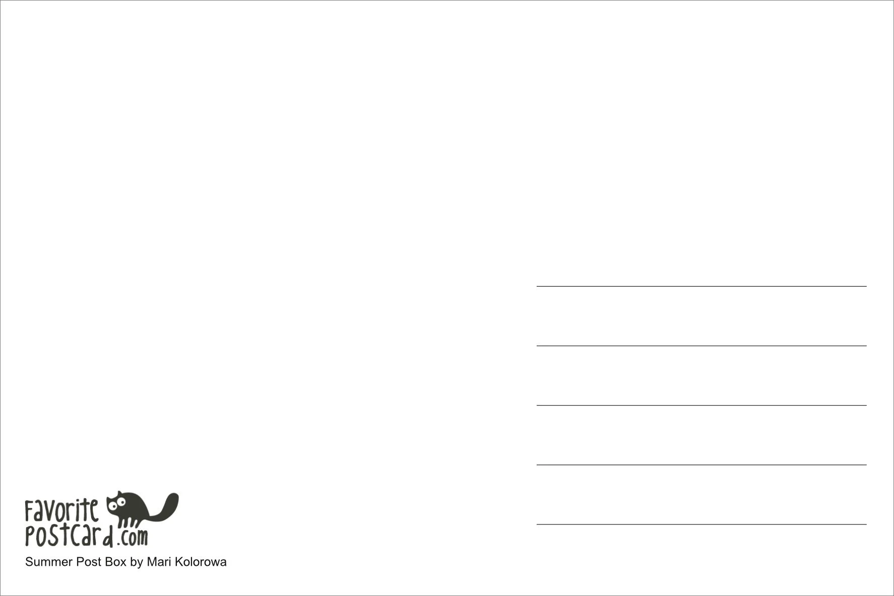 Postcard #2432 | Summer Postbox - Image 2