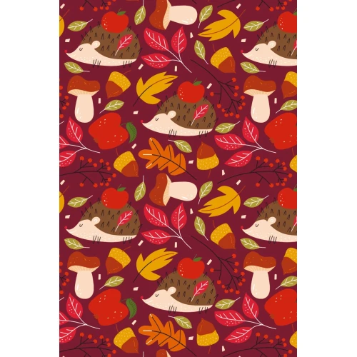Postcard #2434 | Autumn Hedgehogs