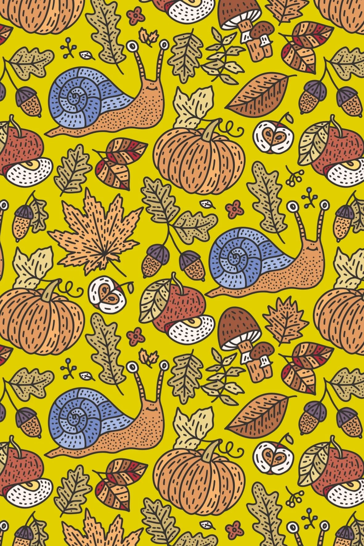 Postcard #2435 | Autumn Snails