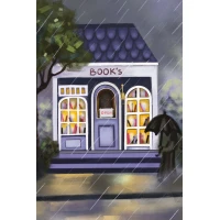 Postcard #2440 | Rainy Day Bookshop