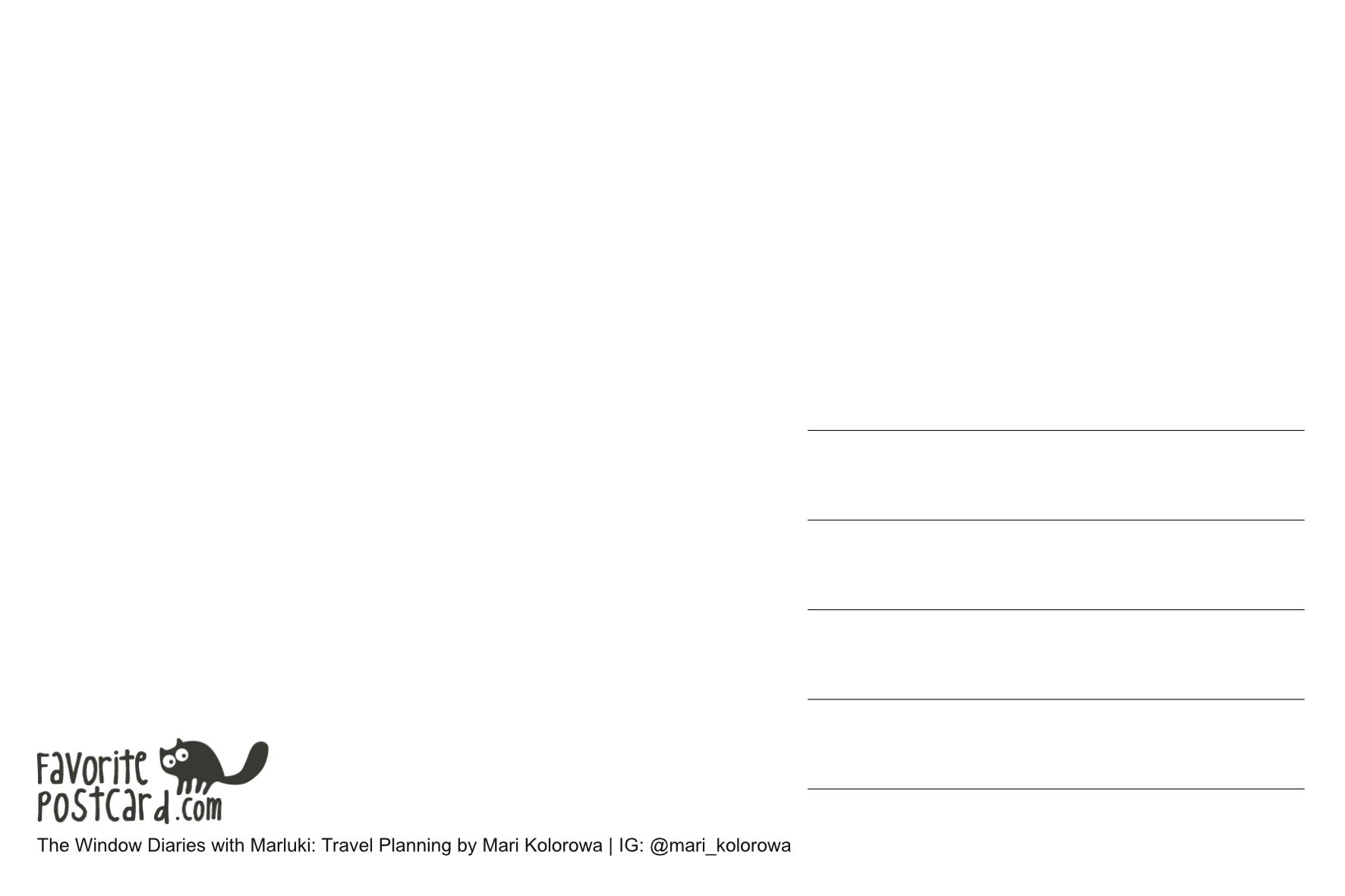 Postcard #2457 | Cat Marluki and Travel Planning - Image 2