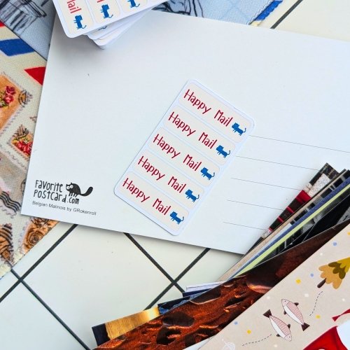 Sticker sheet #300: Happy Mail Labels