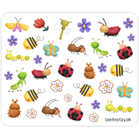 Tiny Postcard Stickers | Little Bugs - Image 2