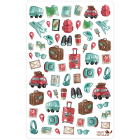 Tiny Postcard Stickers | Traveling - Image 2