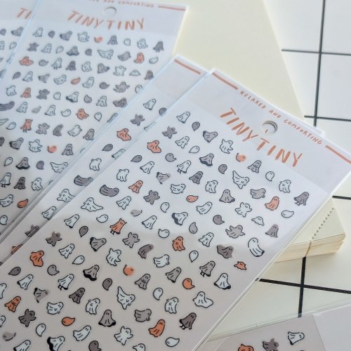 Tiny Postcard Stickers | Ghosts