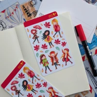 Sticker sheet: Autumn Girls