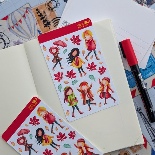 Sticker sheet: Autumn Girls
